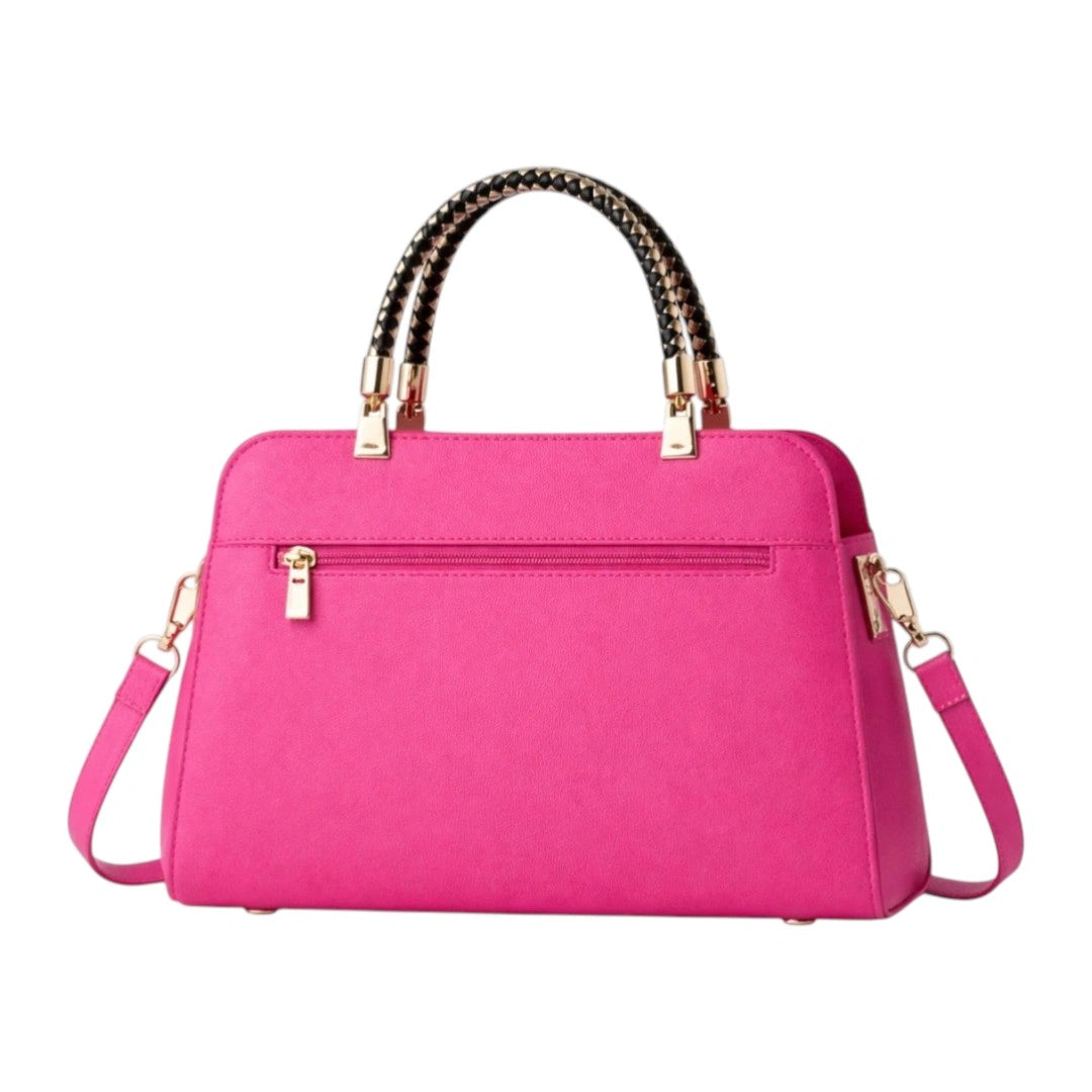 Velzir Hot Pink Women Leather Shoulder Bag