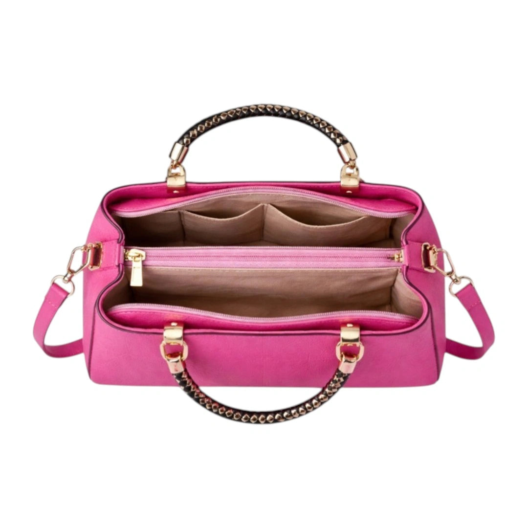 Velzir Hot Pink Women Leather Shoulder Bag
